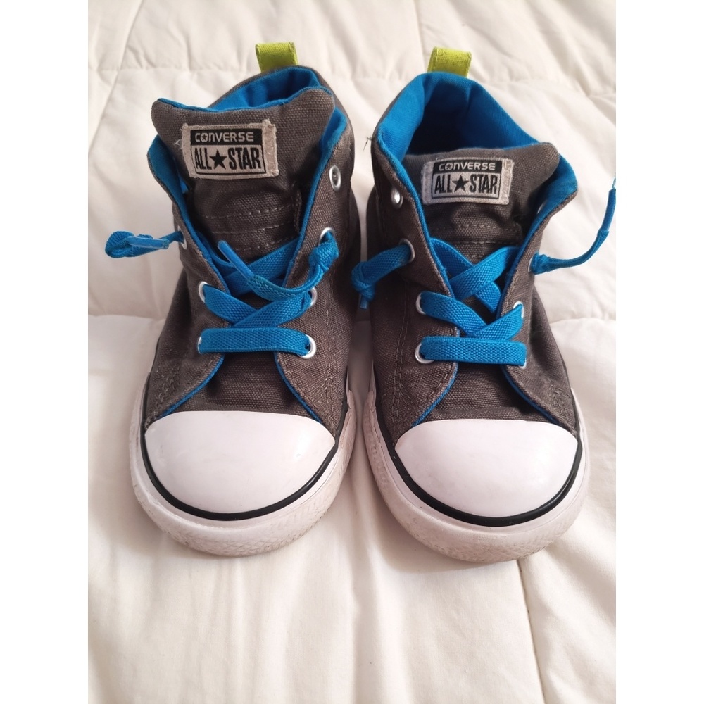 Grey & Teal Converse
